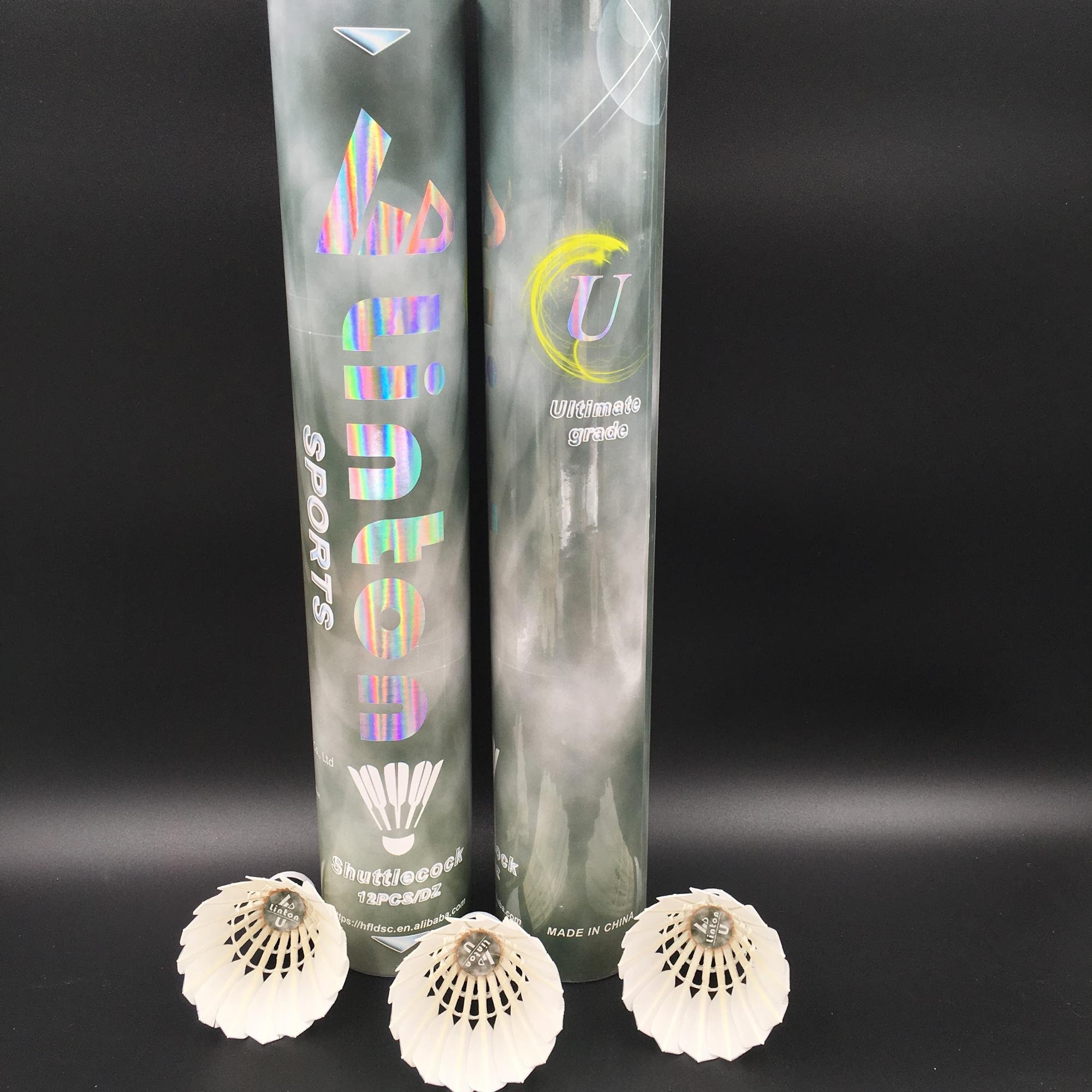 High-grade hot sale durable white goose feather badminton shuttlecock for daily exercise