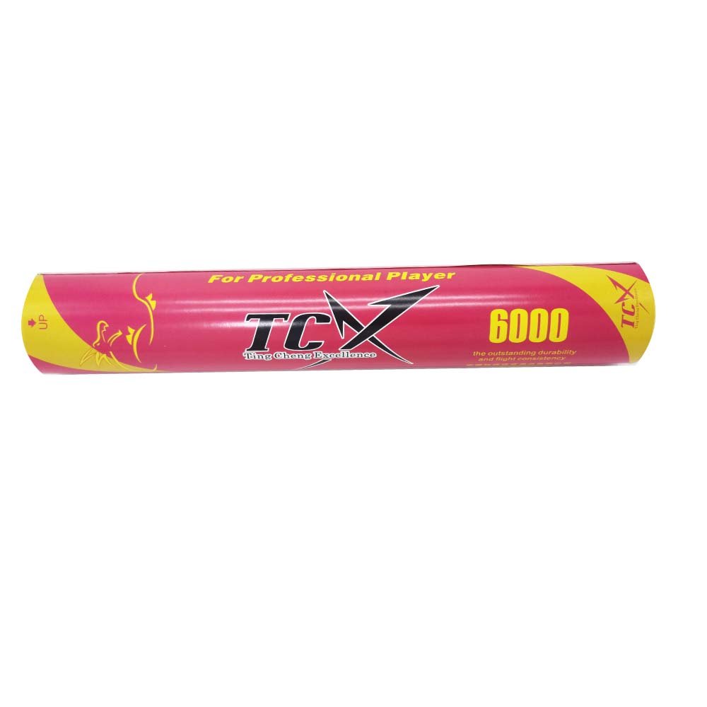 TCX6000 Durable Goose Feather Shuttlecock for Tournament Match Badminton Shuttlecock Same As " SAMHWA" Brand Shuttlecock