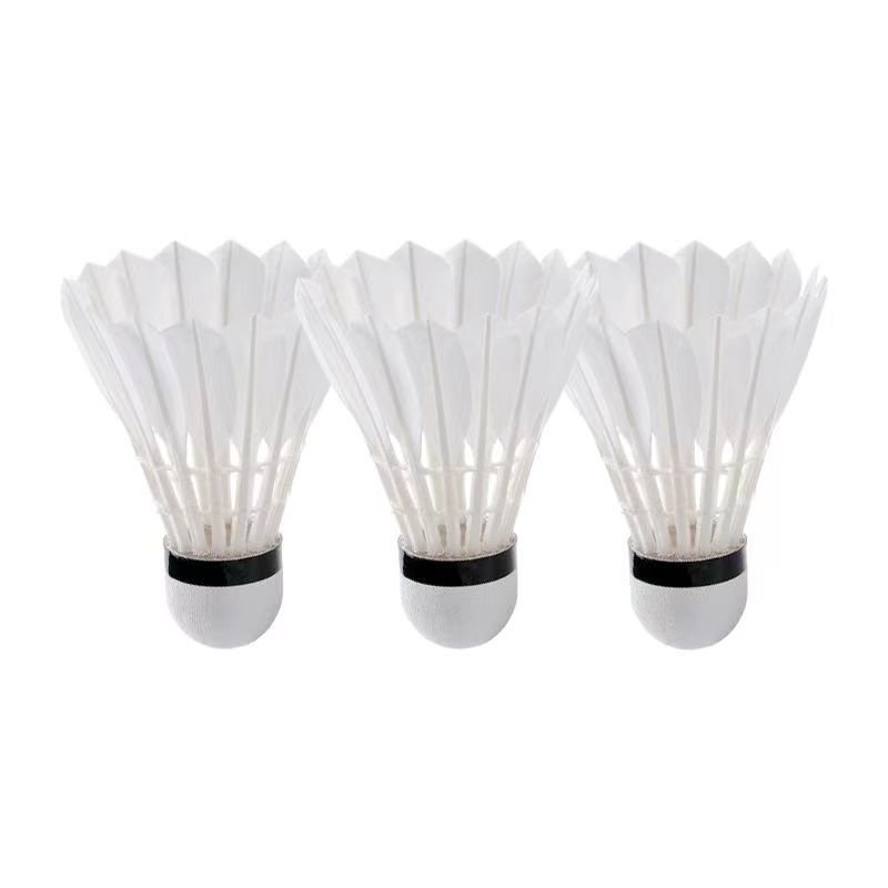 Factory Durable 3in1 Shuttlecock OEM Available Feather Speed Custom Tournament Badminton Ball Badminton Shuttlecock for Training