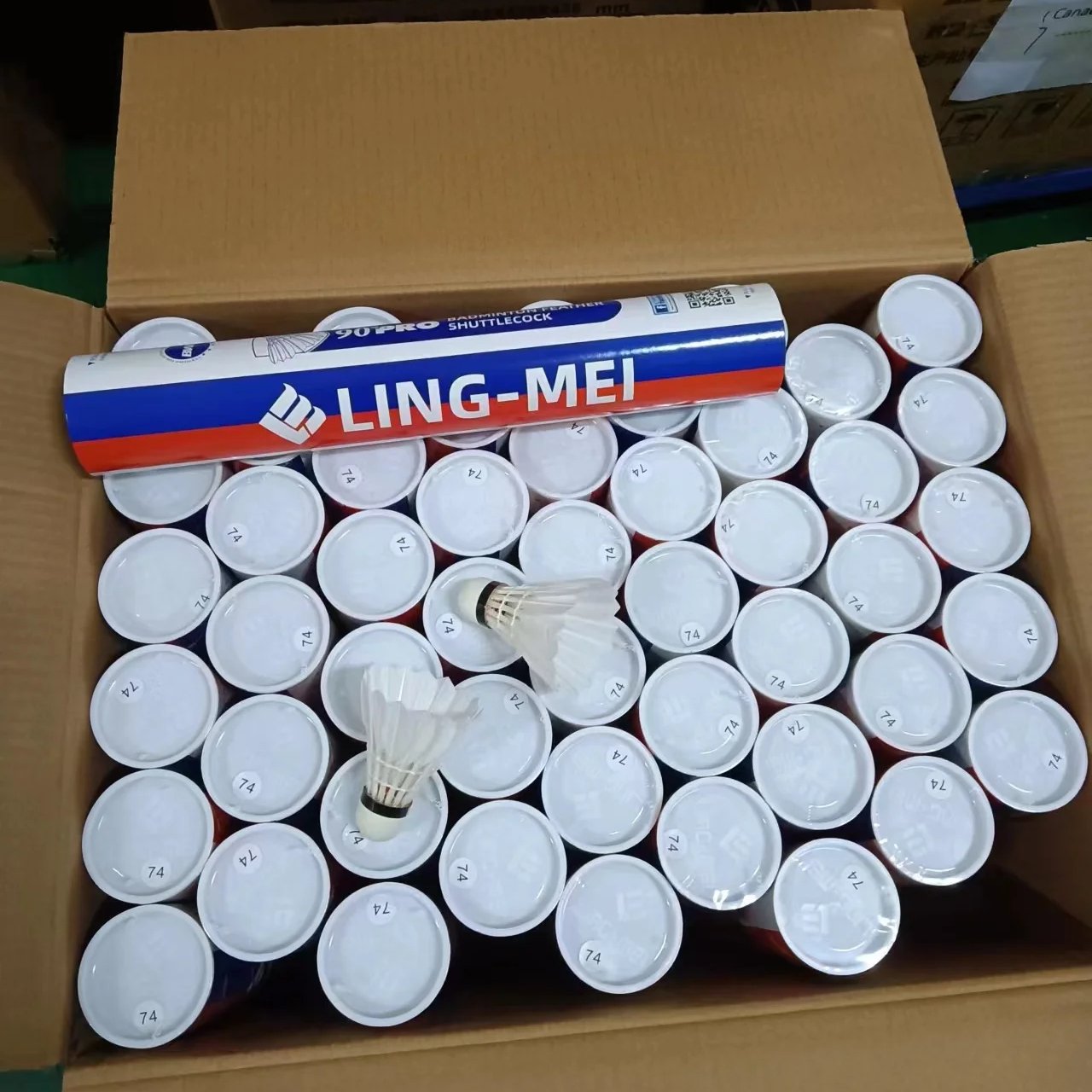 Natural cork best selling badminton shuttle lingmei 90pro