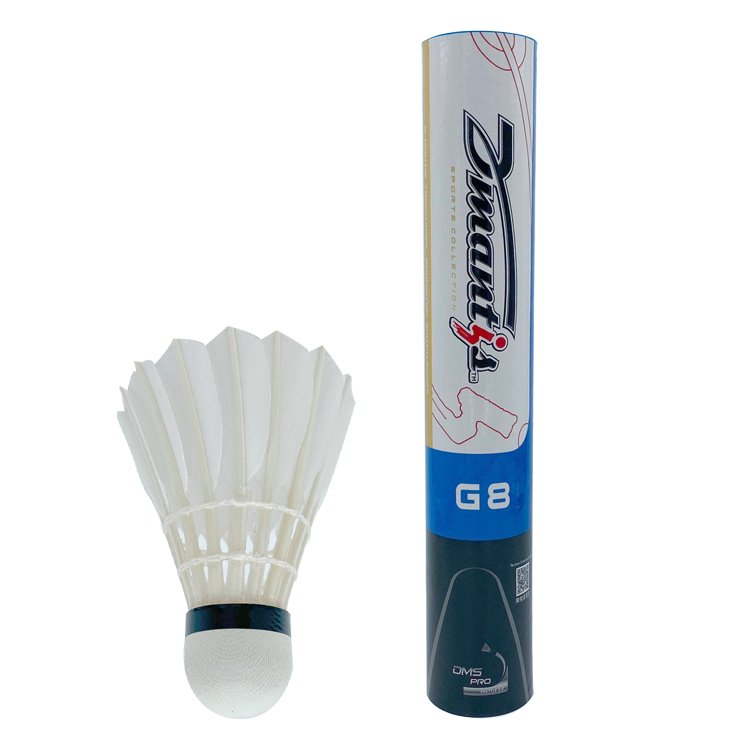 Dmantis G8 Goose Feather Badminton Shuttlecock Durable and High Quality Indoor Sports Training and Daily Use