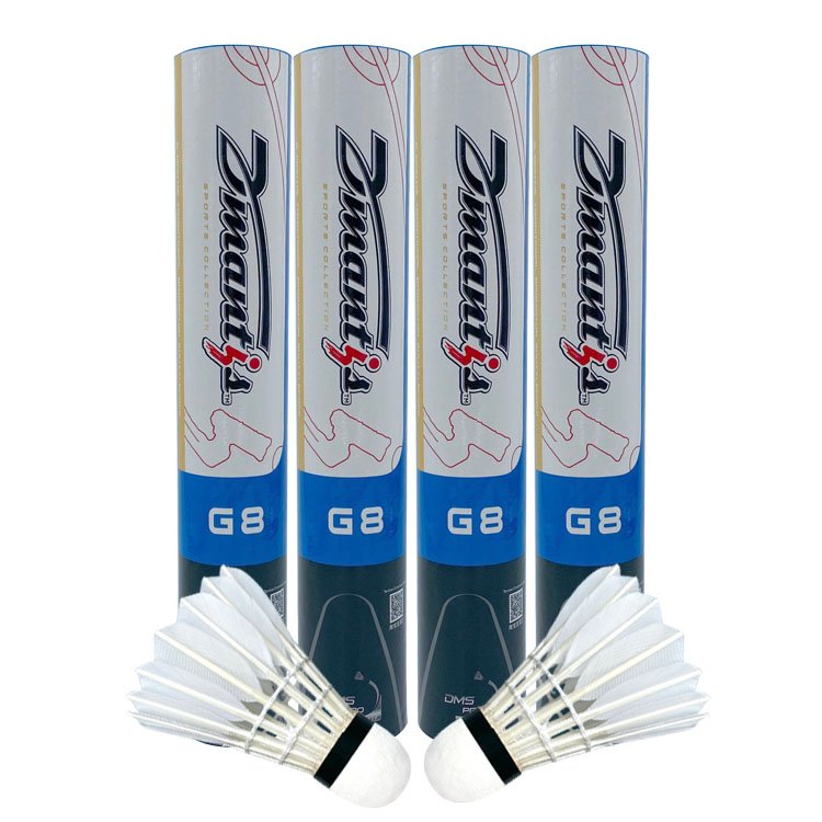 Dmantis G8 Goose Feather Badminton Shuttlecock Durable and High Quality Indoor Sports Training and Daily Use