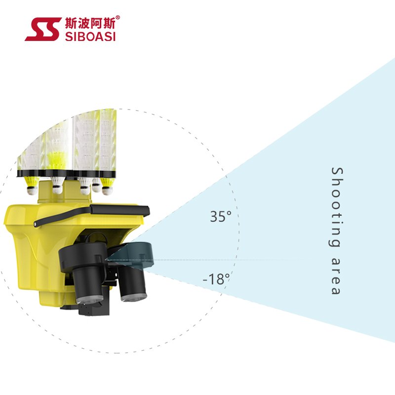 Best Training equipment S8025 SIBOASI Badminton launcher feeding Machine