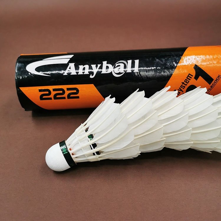 Factory Wholesale 3in1 Badminton Shuttlecock Goose Feather, Duck Feather Hybrid Shuttlecock Anyball 222 Federball