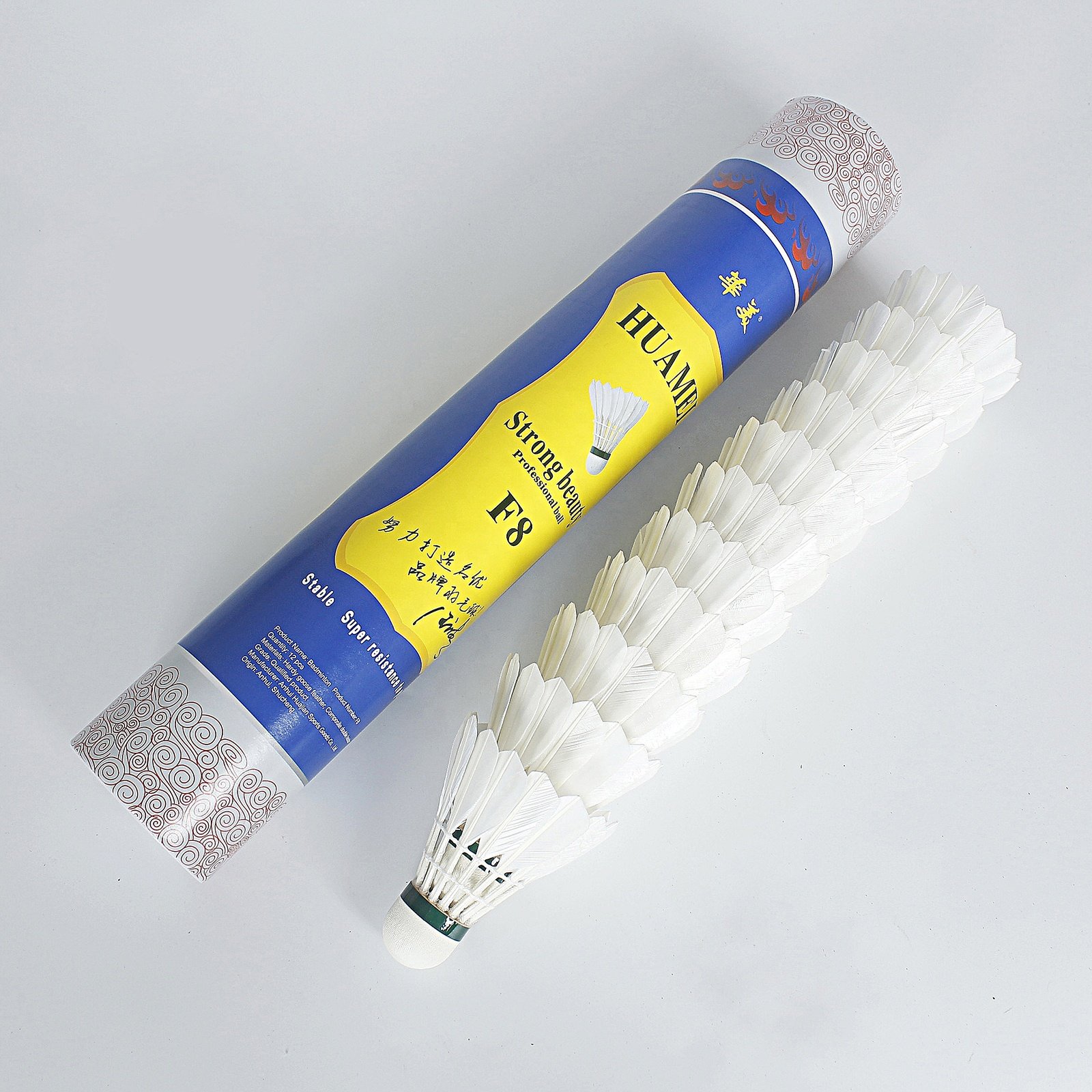On Sale Goose Feather Shuttlecock Badminton F8 For Professional Competition ,Training
