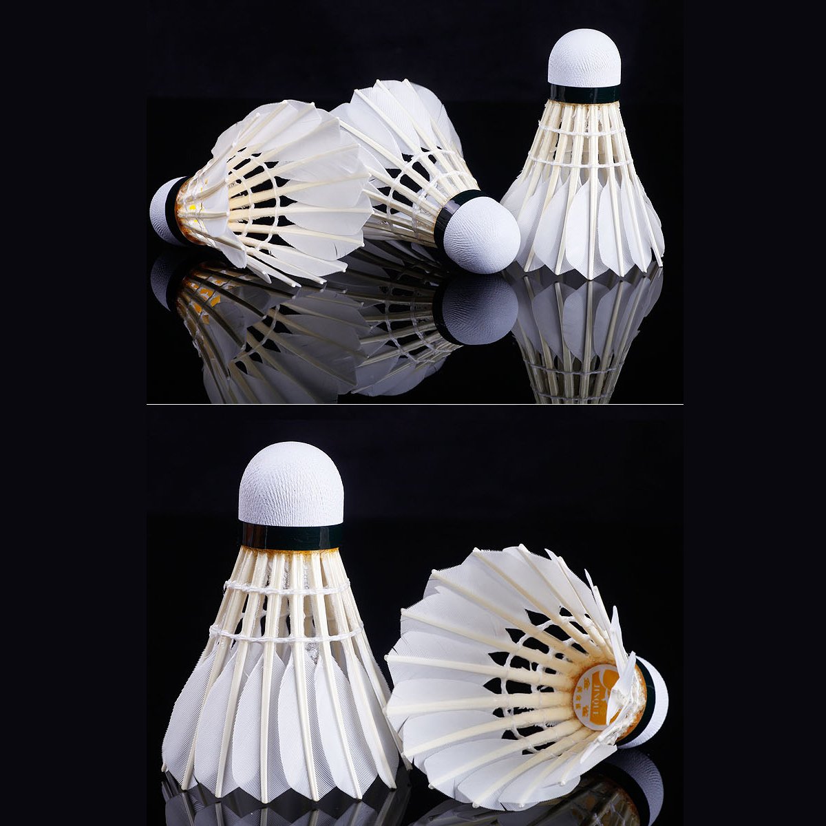 Factory OEM Class A Goose Shuttlecock Composite Cork Head Stable Badminton Shuttlecocks