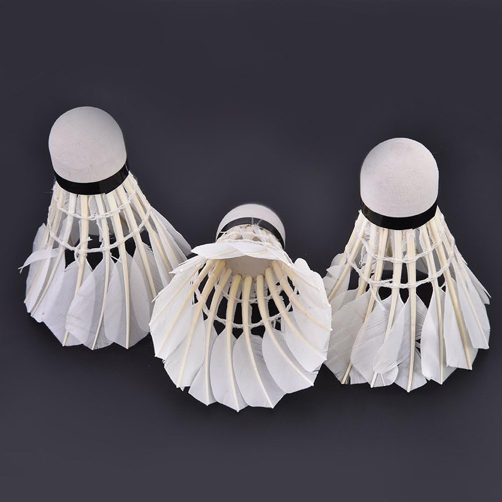 Badminton Goose Feather Shuttlecocks Stable and Durable High-Speed Badminton Shuttles Sports Training Badminton Balls