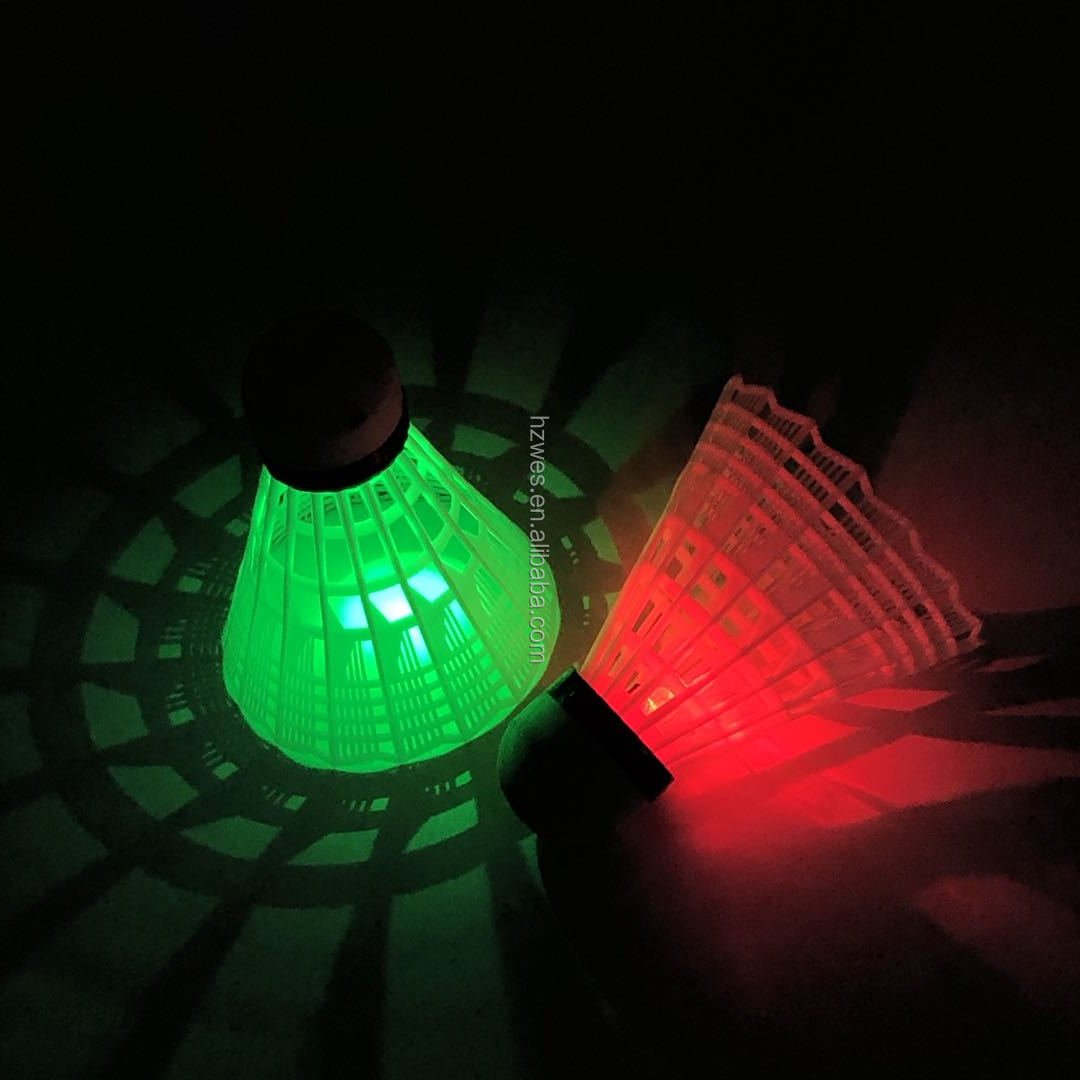 LED Shuttlecock Nylon Feather Badminton for Entertainment