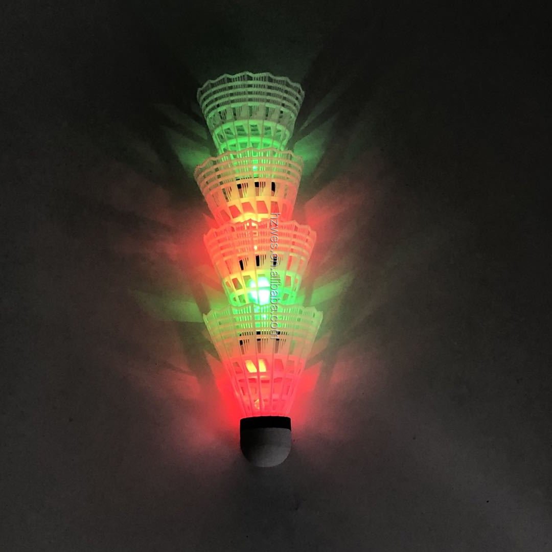 LED Shuttlecock Nylon Feather Badminton for Entertainment