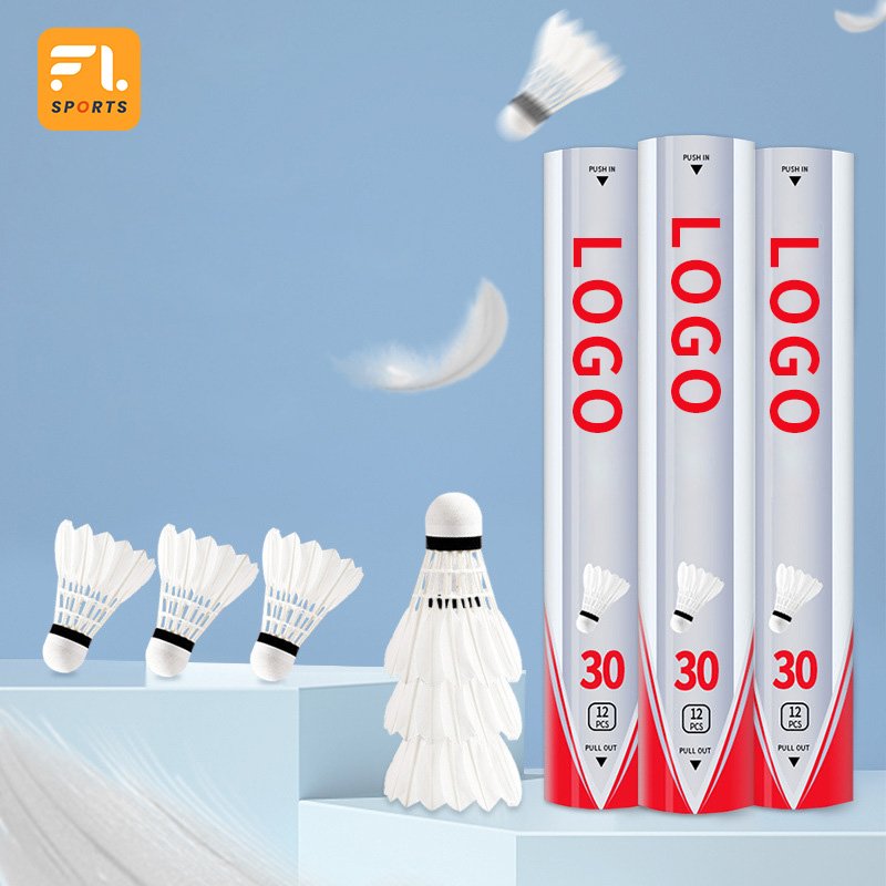 BWF Approved Durable Badminton Ball High Speed Super Cork Straight Long Goose Feather Shuttlecock