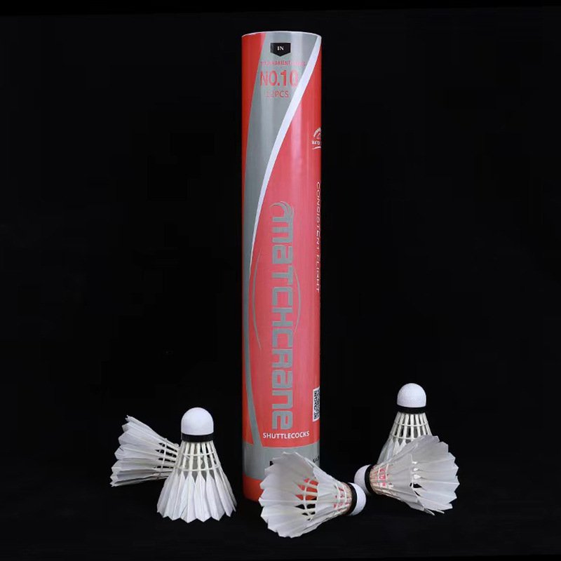 Match Crane M10 Model Shuttles Badminton Durable Training Sports Light Weight Professional Feather Badminton Shuttle