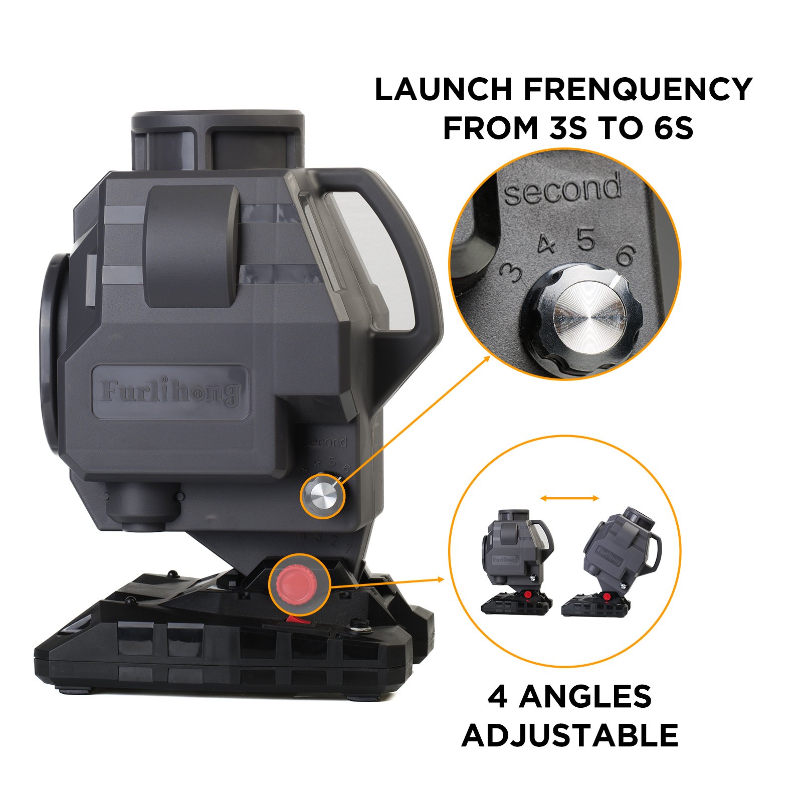 Furlihong 23803BH Badminton Pitching Machine Set for Baseball Practice,