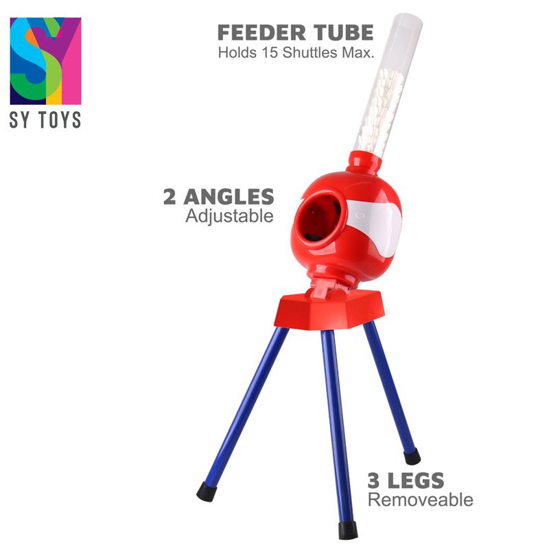 SY Automatic training pitcher kit sport toys shuttlecock launcher badminton ball machine