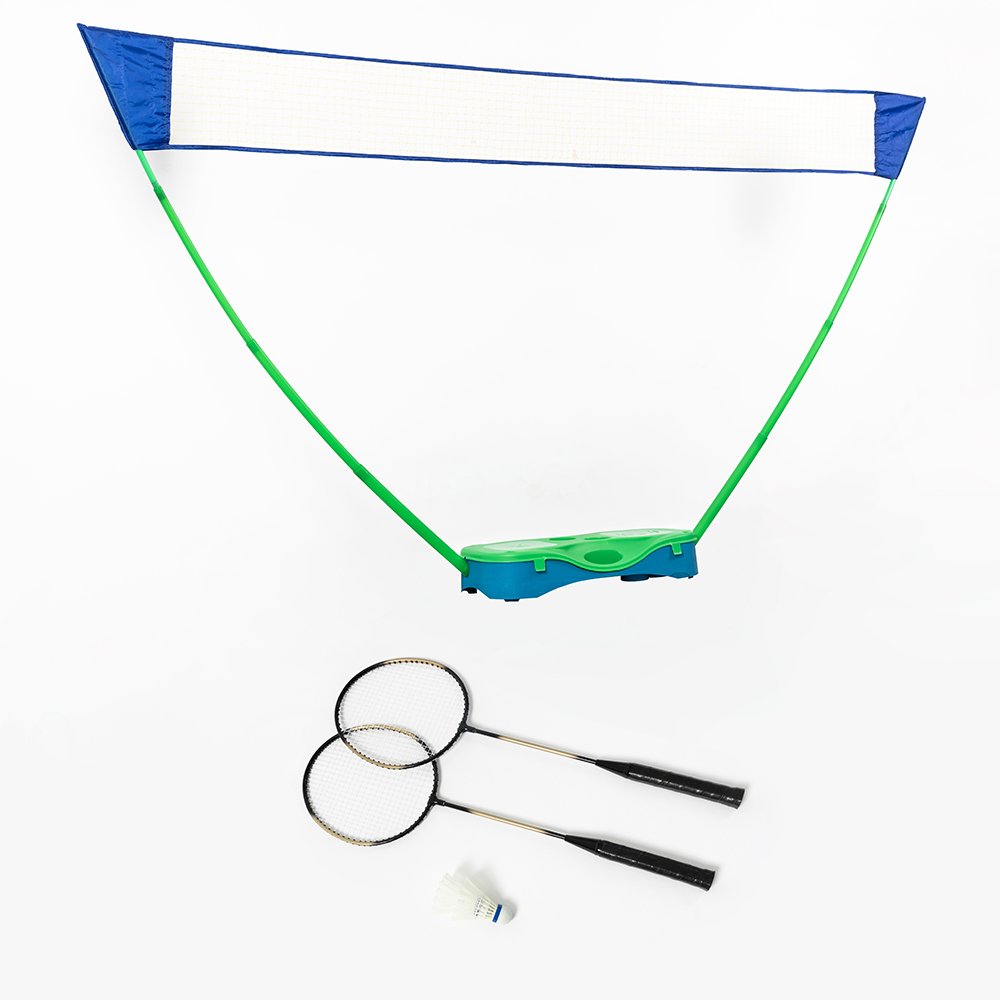 OEM factory wholesale 2/4 badminton racket sets 2 Shuttlecocks steel shaft badminton racquet shuttle racket with net