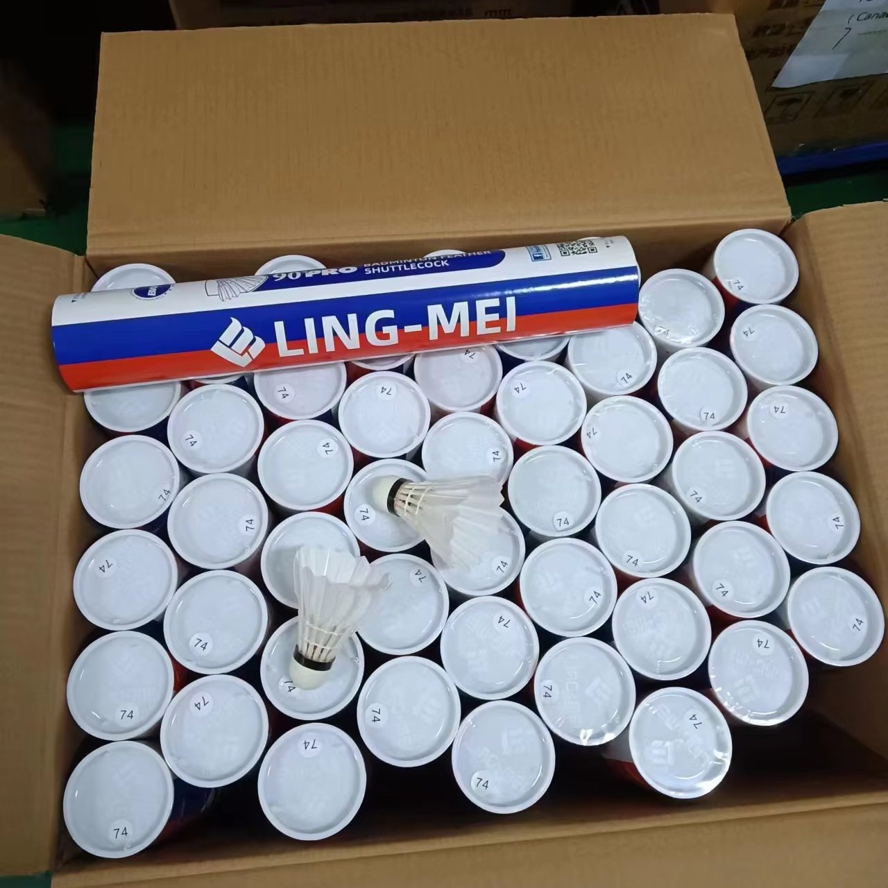 ling mei 90 BWF approved badminton shuttlecock