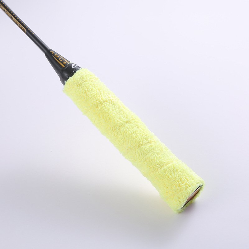 Colorful Non-Slip Towel Grip Badminton Tennis Racket Over Grip absorbent fibres Wholesale badminton towel grip