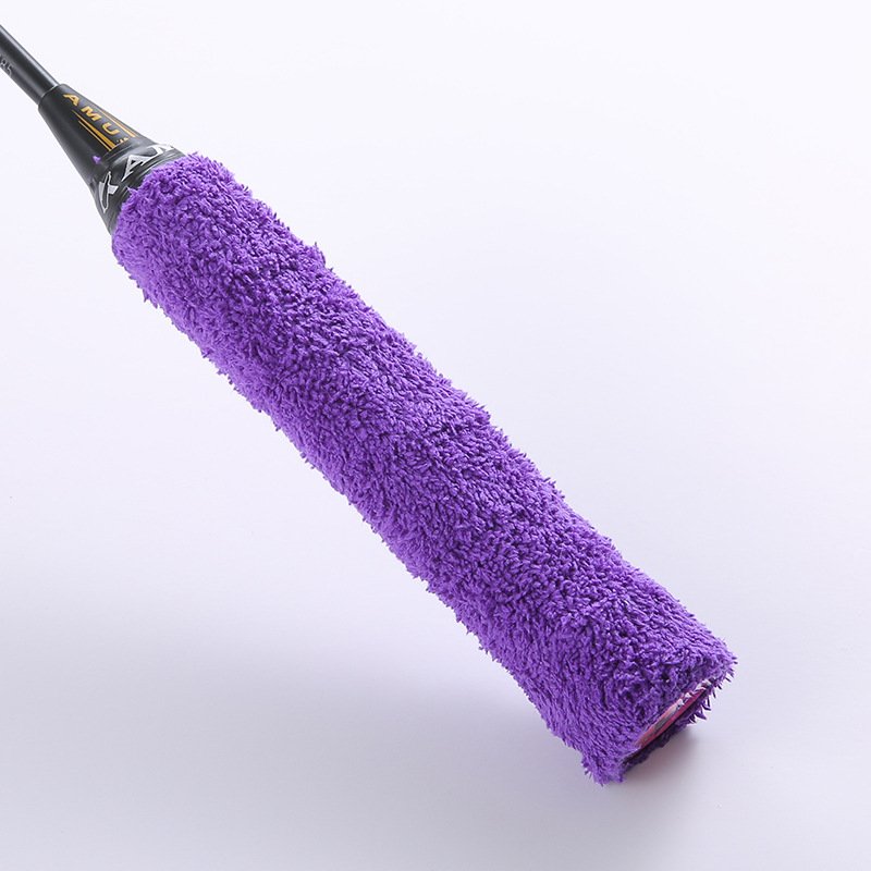 Colorful Non-Slip Towel Grip Badminton Tennis Racket Over Grip absorbent fibres Wholesale badminton towel grip