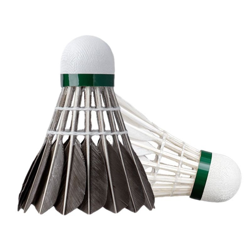 High elasticity durability black white duck feather badminton 3/6/12 pieces professional entertainment training badminton barrel