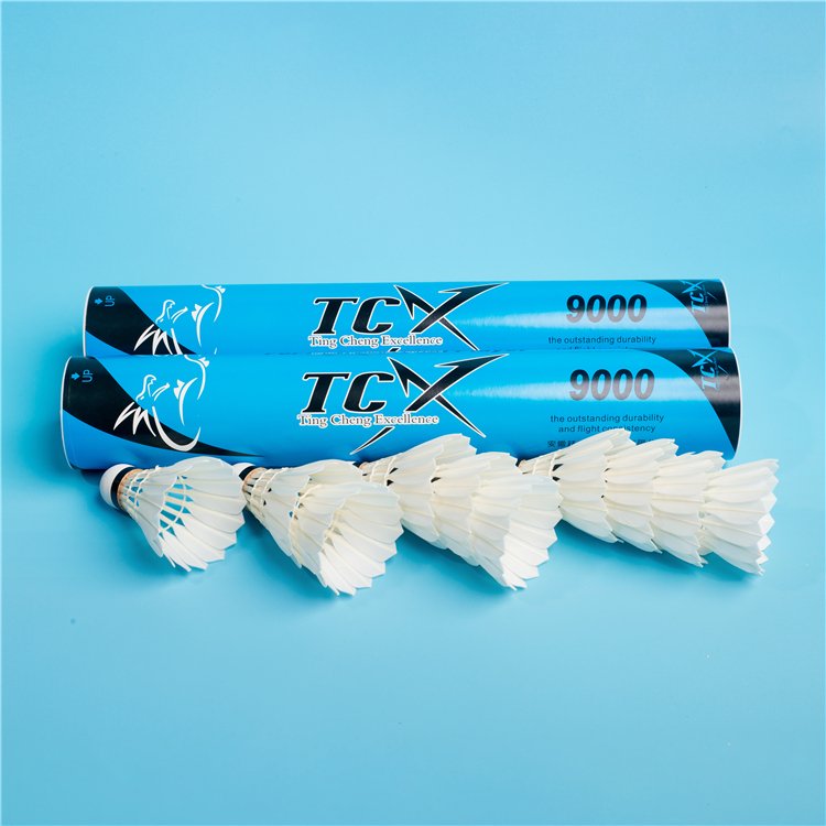 TCX 9000 Great Goose Feather Badminton Shuttlecock Suitable for for Professional Players Outdoor and Indoor Badminton Sports