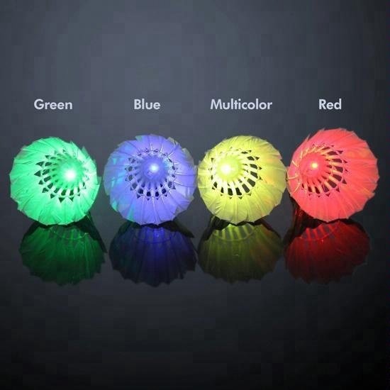 Konford Popular Custom Glowing In The Dark LED Badminton Shuttlecock High Cost Performance Nylon Balls From China Manufacturer