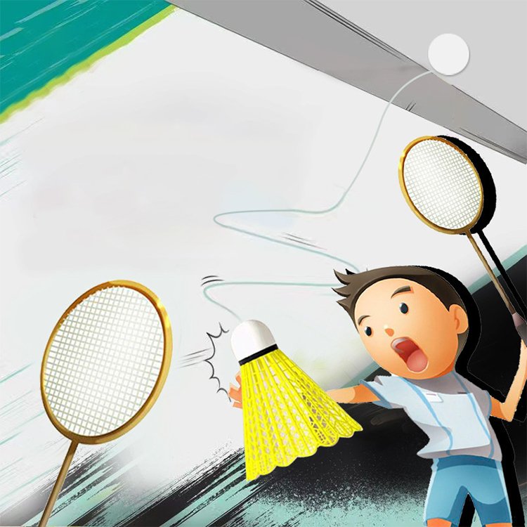 Hot Sale Badminton Training Equipment Rebound Single Hanging Badminton Exercise Device Indoor and Outdoor Parent-Child Sports