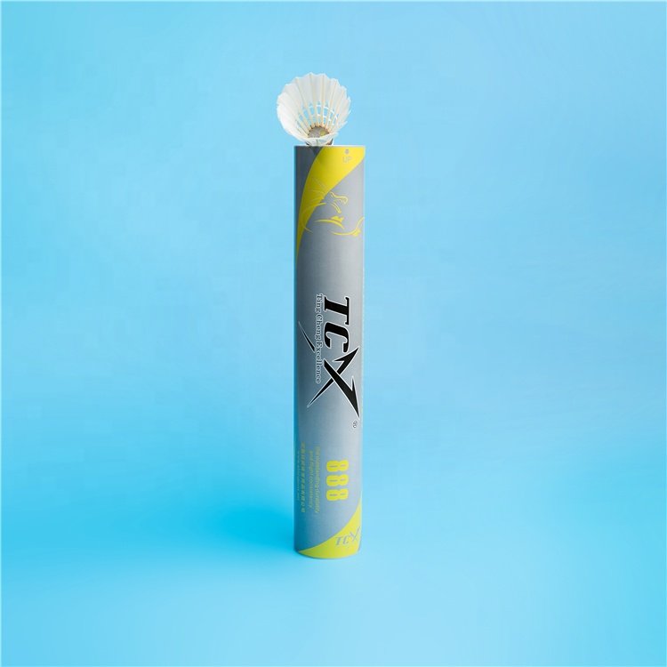 TCX888 Factory Price Durable High Quality Goose Feather Badminton Shuttlecock For Middle and Senior Badminton Players Training