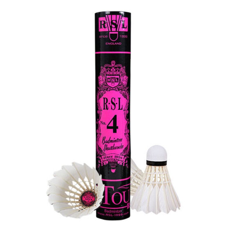 Original RSL Tourney Badminton Shuttlecock No.4 High Quality Duck Feather Shuttlecock Badminton Balls