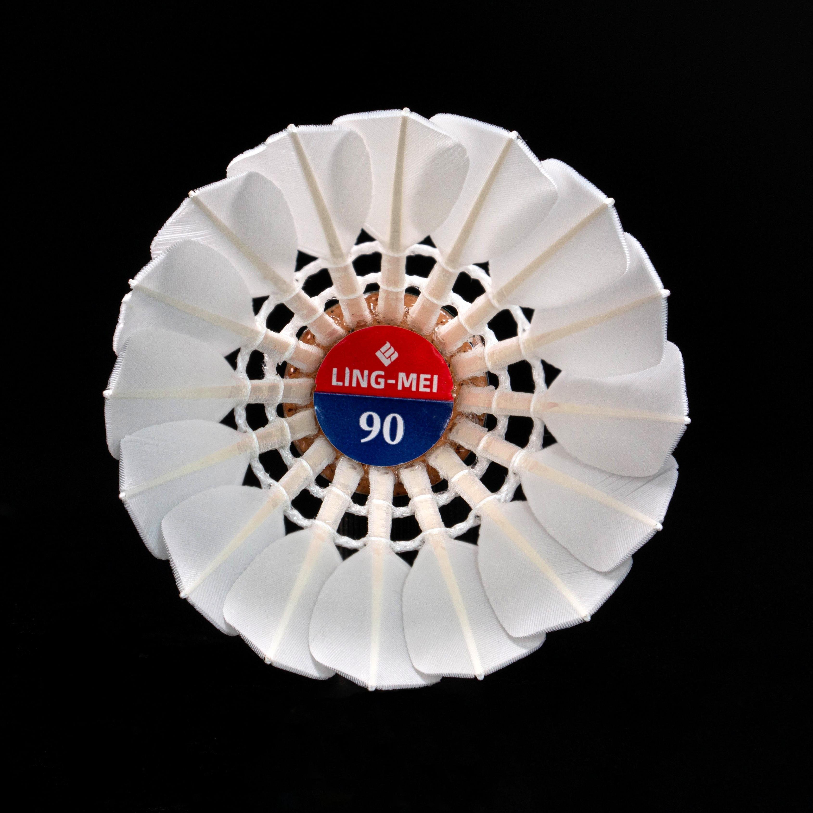 LINGMEI-90 Class A Goose Feather Badminton Birdies For Tournment