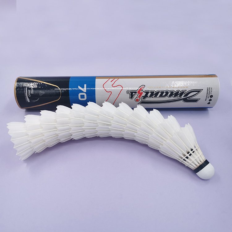 12 Pcs Badminton Shuttlecock,Goose Feather Badminton Shuttlecock for Sports Activities with Great Durability Stability