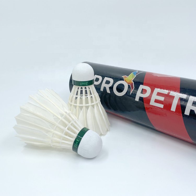 Badminton Birdie 12-Pack, Professional Badminton Shuttlecocks Feather Ball with Great Durability Stability and Balance