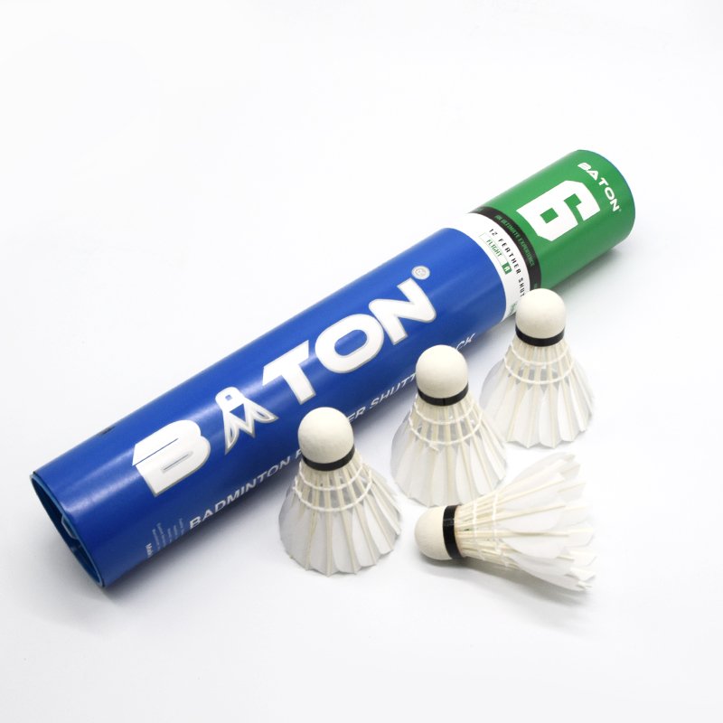 BT#6 Banton Goose Feather Shuttlecock 2 Layer Natural Cork Badminton Shuttlecock for Club Player Badminton