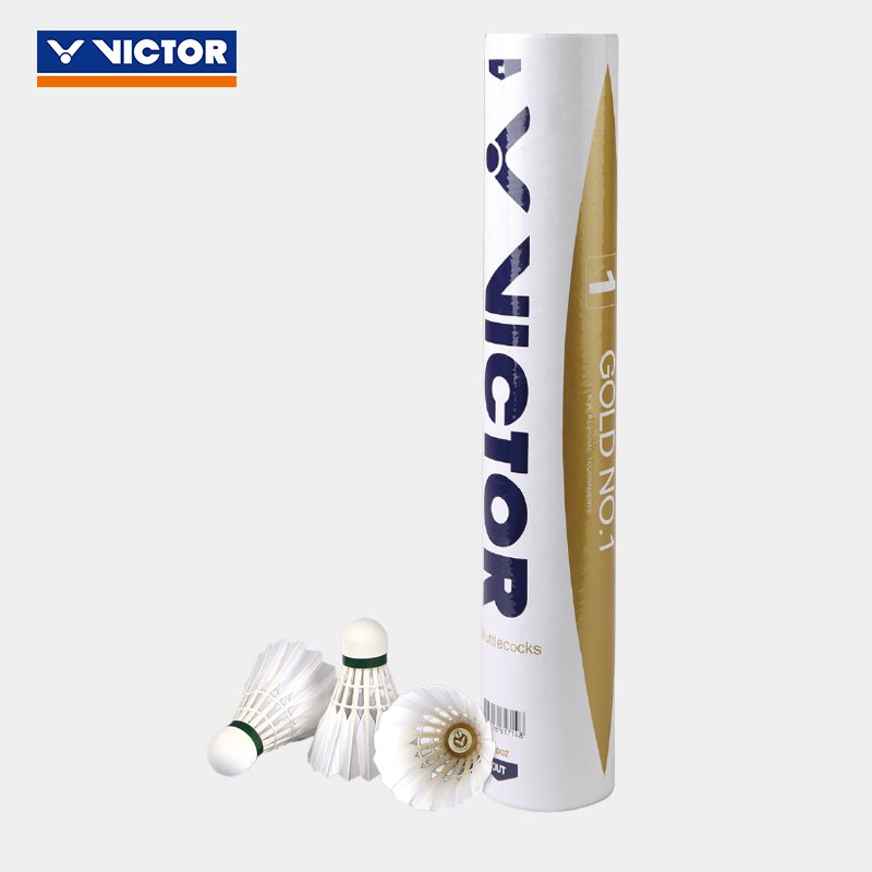 Victor GOLD NO.1 Duck Feather Badminton Shuttlecock