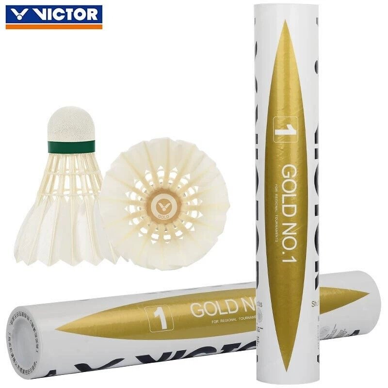 Victor GOLD NO.1 Duck Feather Badminton Shuttlecock
