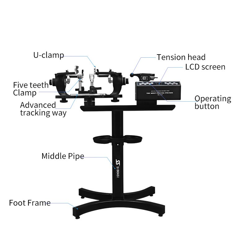 SIBOASI Automatic Rackets Badminton Tennis Stringing Machine for Sale