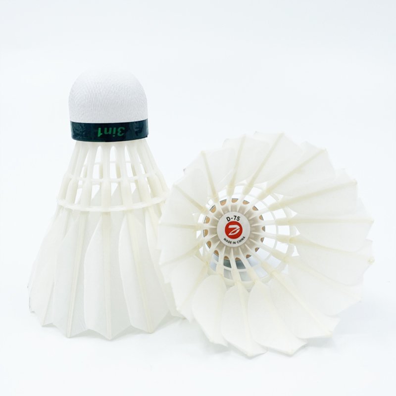 Dmantis Hybrid 3in1 Shuttlecock D75 OEM 1st class duck Natural Feather Custom Badminton Shuttlecock
