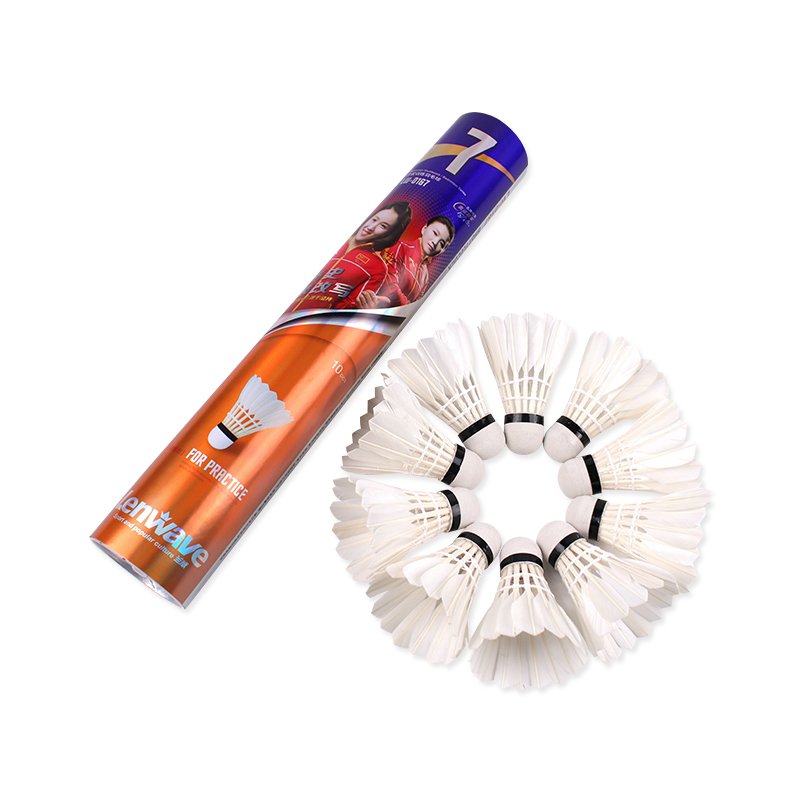 Factory custom provided Badminton Shuttlecocks Birdies,12 Pack Training Badminton Balls with Great Stability for in/out door