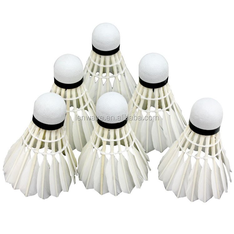 Factory custom provided Badminton Shuttlecocks Birdies,12 Pack Training Badminton Balls with Great Stability for in/out door