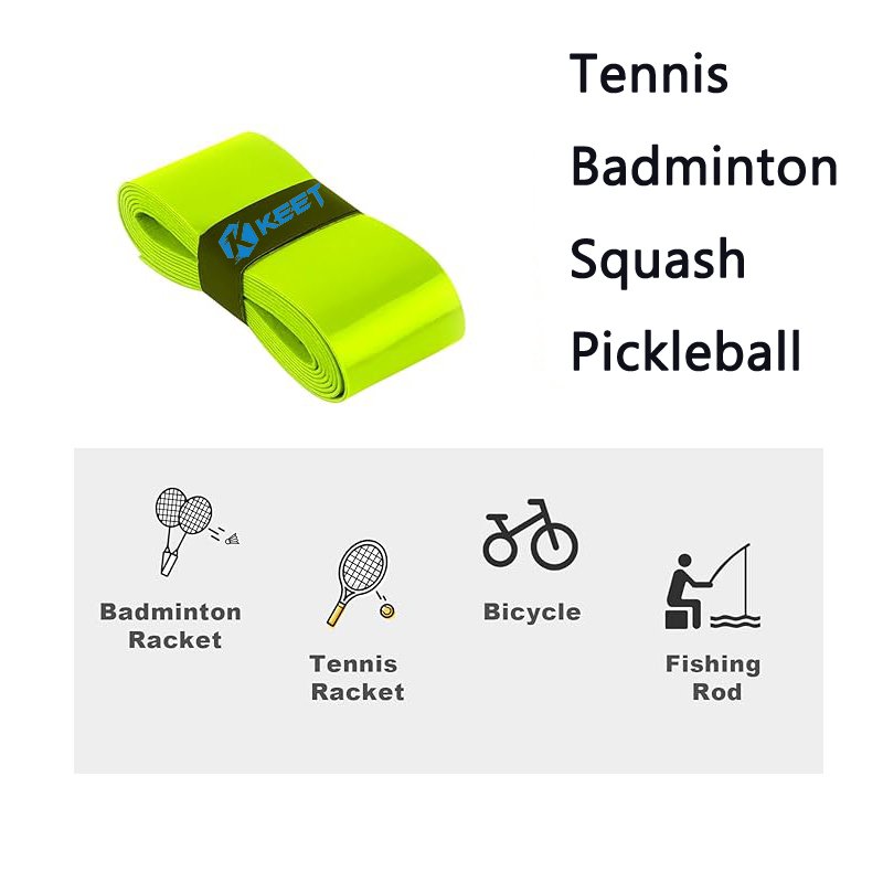 Badminton Racket Grip Non-Slip Leather Hand Fishing Rod Grip Belt Tennis Racket Accessory