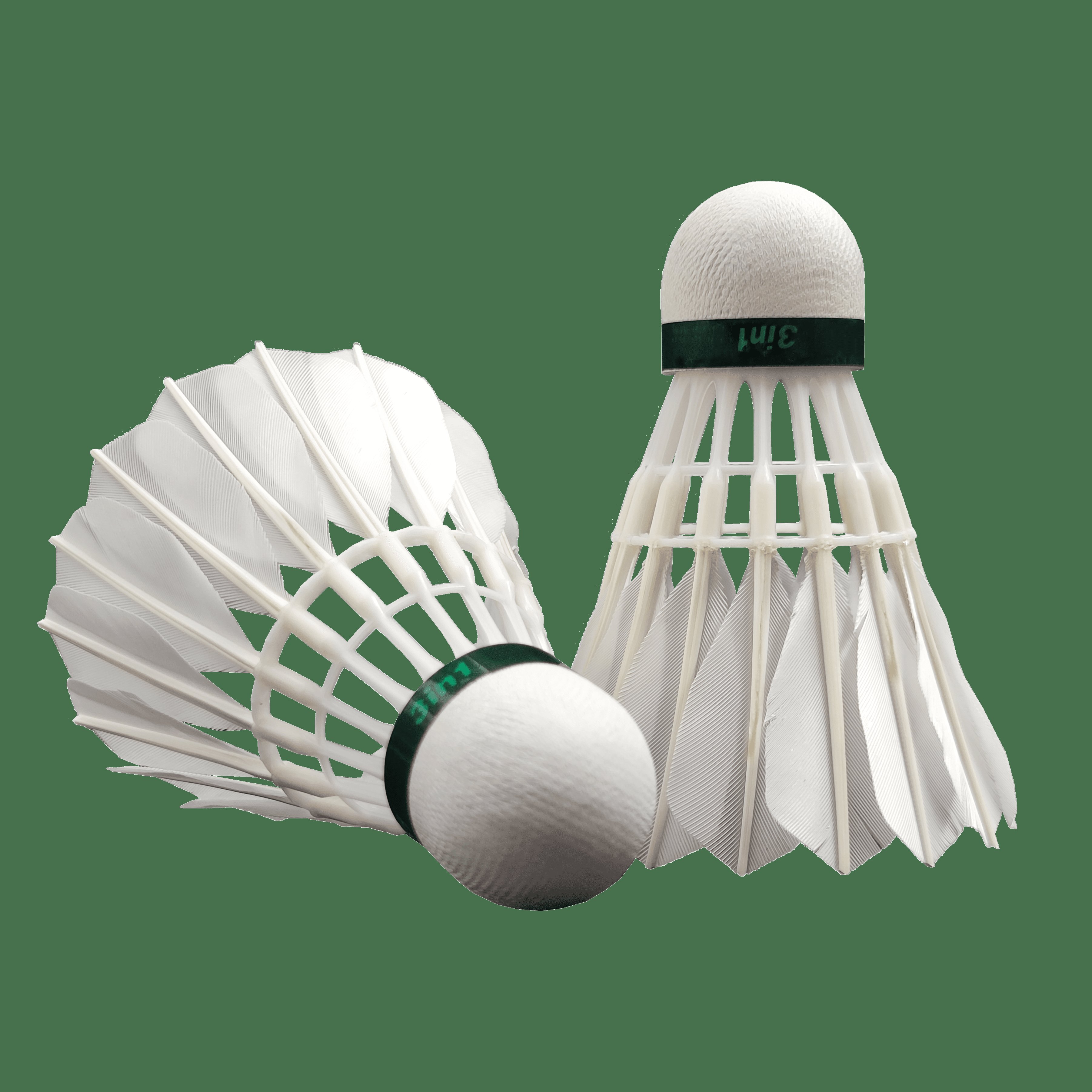 Dmantis Brand High Durability D41 Badminton Shuttlecock 3-in-1 3rd Goose Feather Model Class A Cork Head for Indoor Play