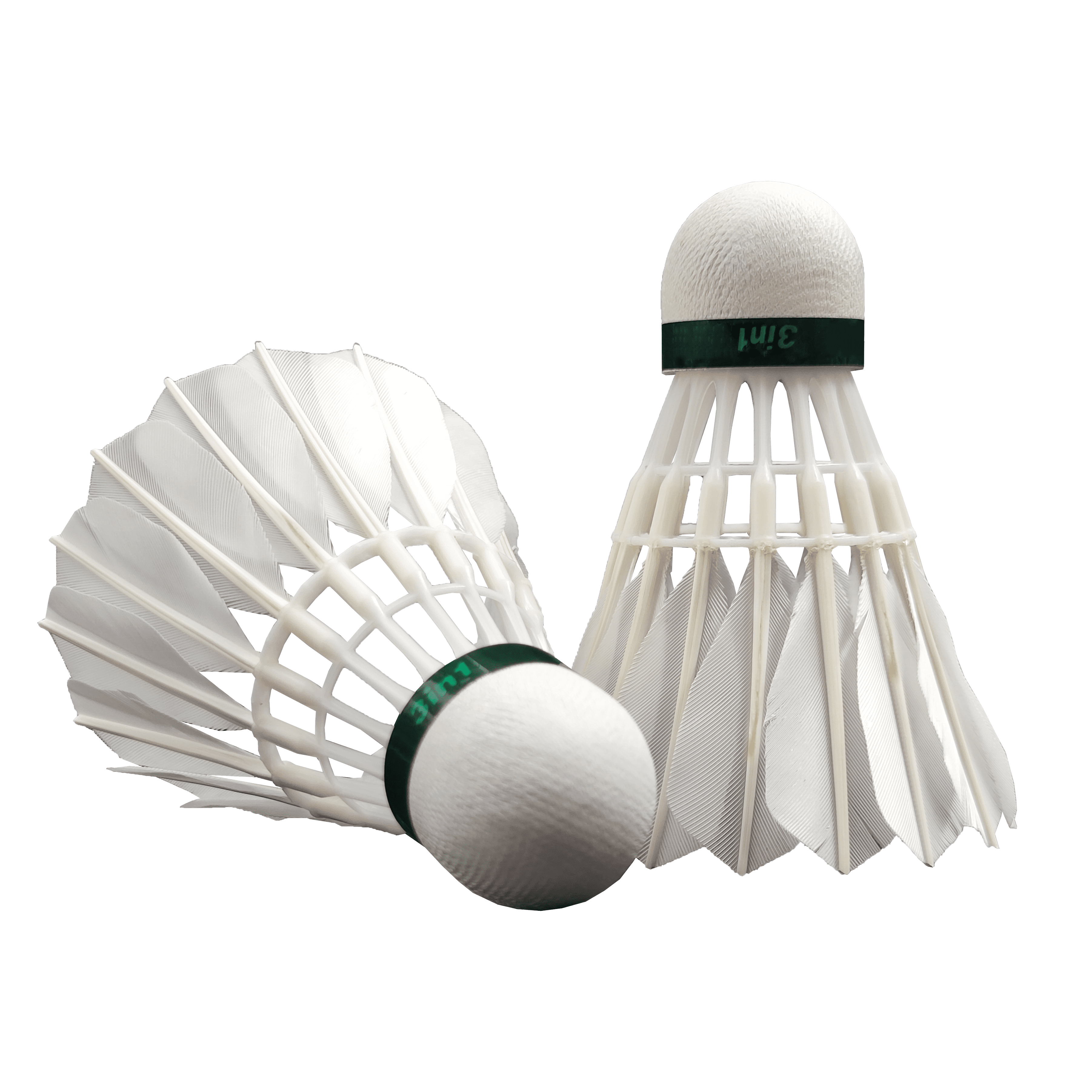 Dmantis Brand High Durability D41 Badminton Shuttlecock 3-in-1 3rd Goose Feather Model Class A Cork Head for Indoor Play