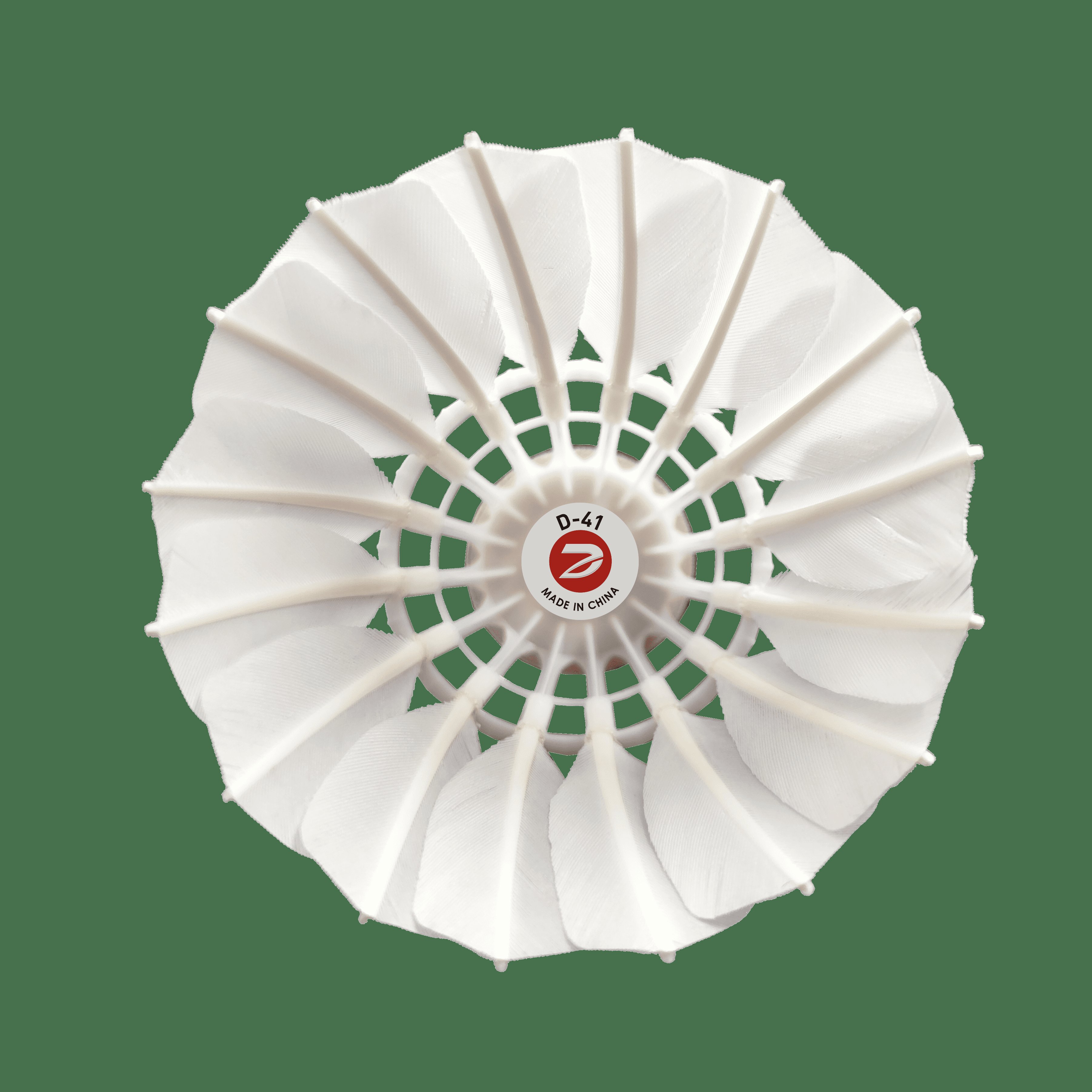 Dmantis Brand High Durability D41 Badminton Shuttlecock 3-in-1 3rd Goose Feather Model Class A Cork Head for Indoor Play