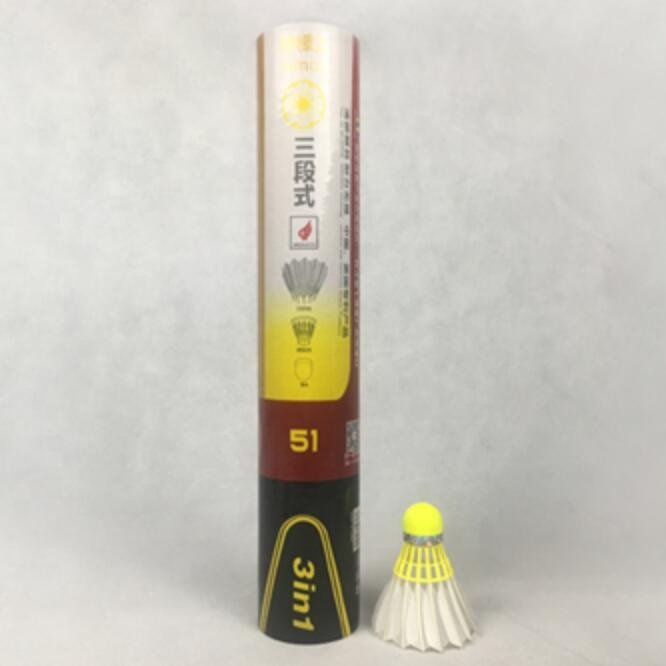 Dmantis D51 Pretty Professional Class A Badminton Shuttlecock 3in1 Stable and Durable Goose Feather Badminton Shuttlecock