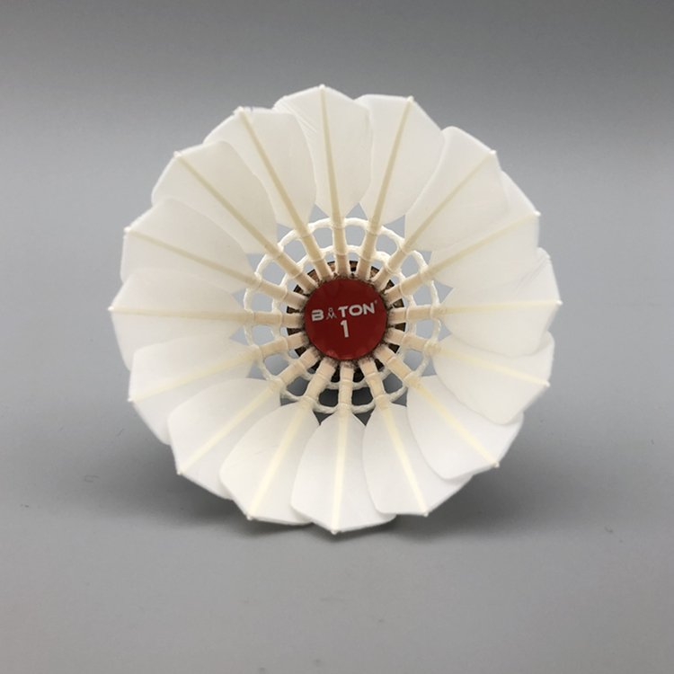 Badminton Shuttlecock Super Durable Class A Goose Feather Shuttlecocks For Club Competition 12Pcs Shuttle Cock