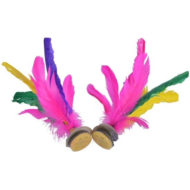 Chinese Jian Zi Rooster Feather Aeroplane Shuttlecocks Popular for Indoor Sports