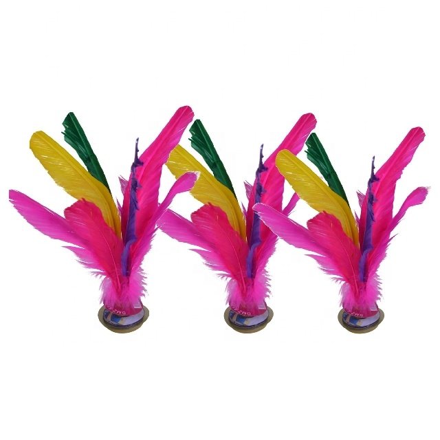 Chinese Jian Zi Rooster Feather Aeroplane Shuttlecocks Popular for Indoor Sports