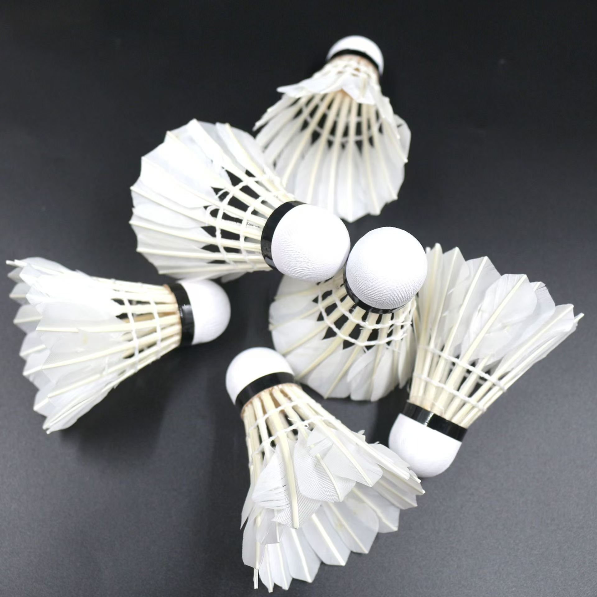Badminton manufacturers wholesale custom badminton goose feather full round stable stadium training competition 12