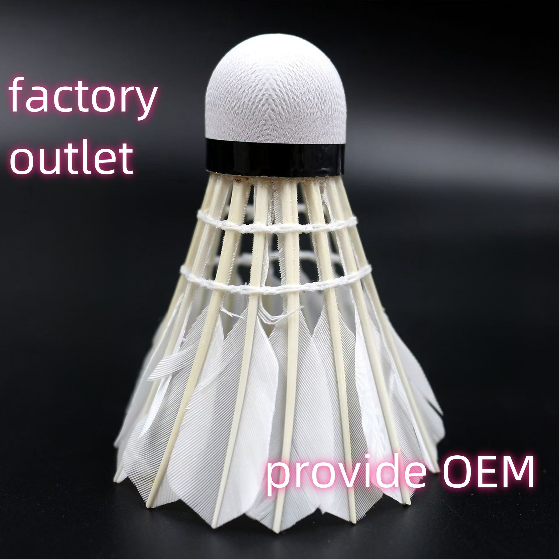 Badminton manufacturers wholesale custom badminton goose feather full round stable stadium training competition 12