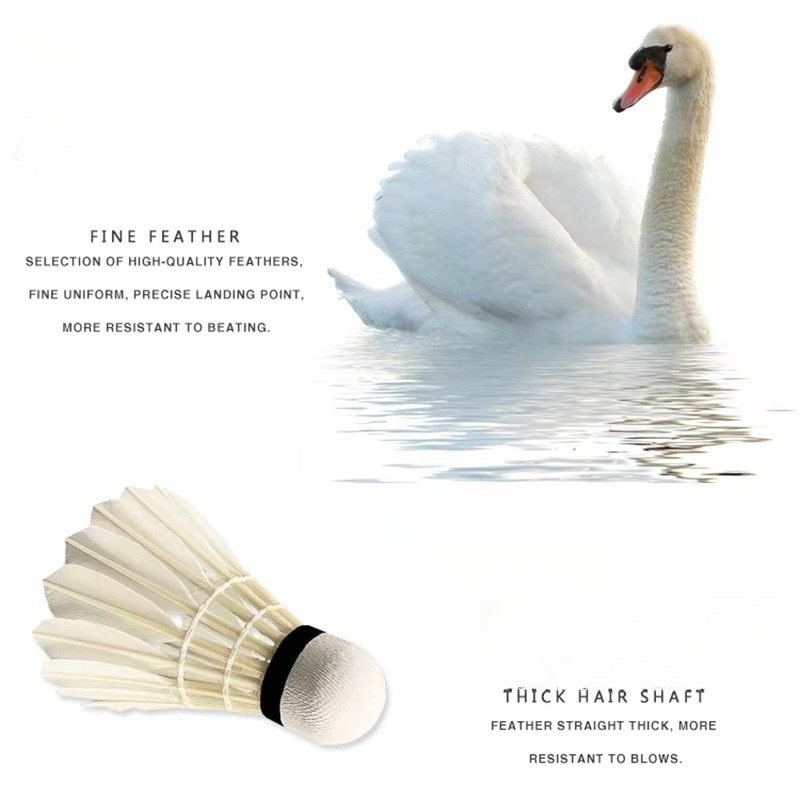 Badminton manufacturers wholesale custom badminton goose feather full round stable stadium training competition 12
