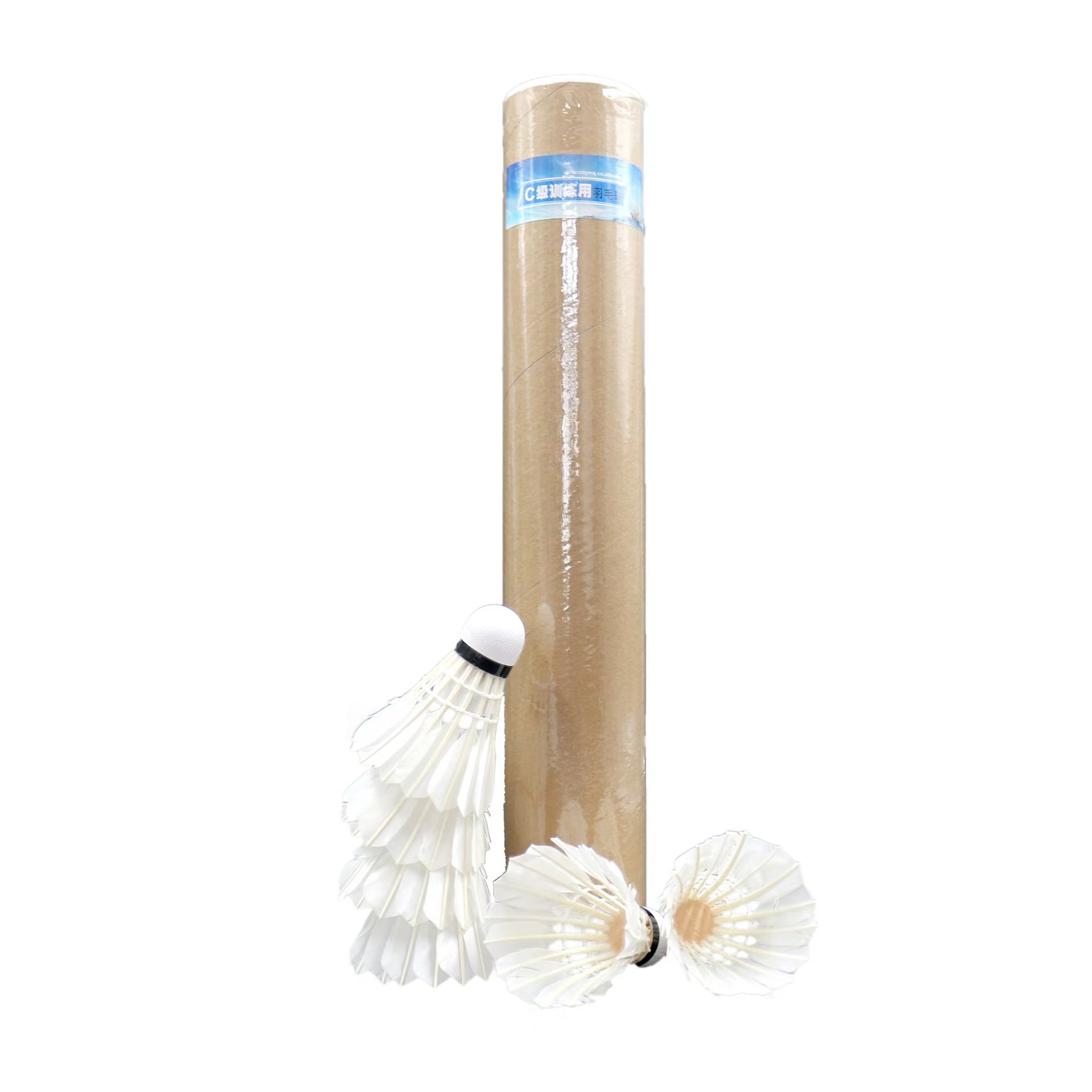 Manufacturers direct sales goose feather badminton 12 pieces of flight stable drop ball controllable professional game ball