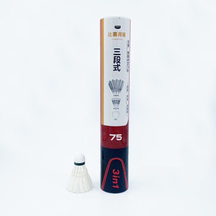 Natural Feather White Color Professional Chinese Shuttlecock Badminton High Quality Badminton Shuttles for Tournament
